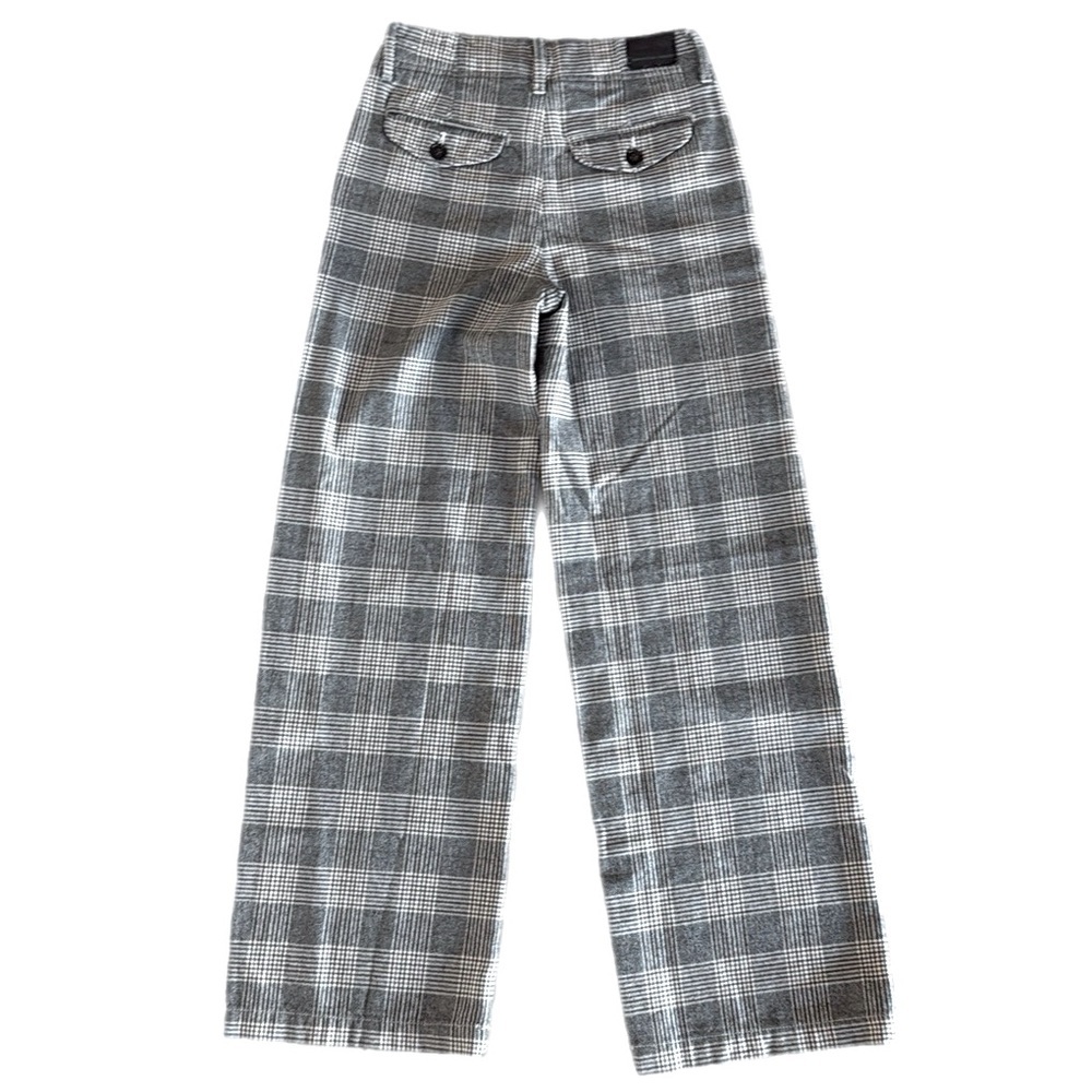 American Eagle Like New Super High Rise Baggy Wide Leg Pants in Plaid Size 00 - Picture 6 of 8